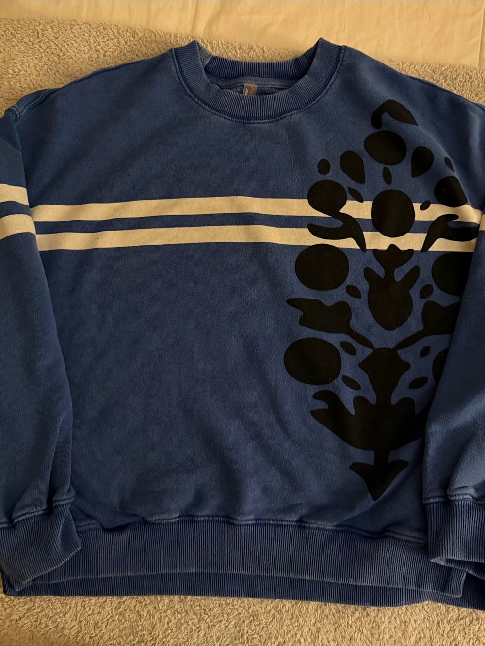 Women’s Free People pullover hoodie with Pockets,  Blue size XS
